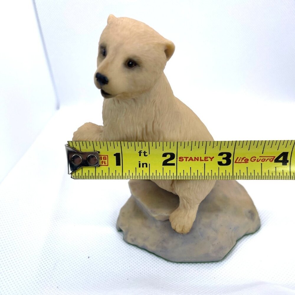 Vintage Hand Painted White Baby Polar Bear Cub Aynsley Mastercraft UK England - Picture 9 of 10